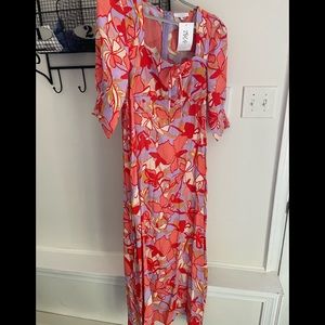 70’s style floral dress